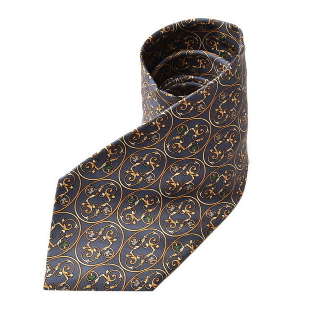 Christian Dior Monsieur Silk Necktie Navy Blue
